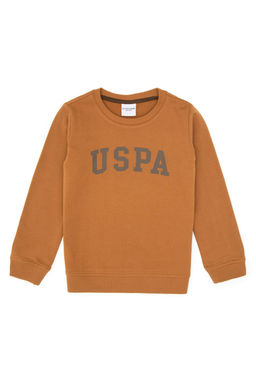 Erkek _ocuk Camel Basic Bisiklet Yaka Sweatshirt Sepette S_rpriz _ndirim