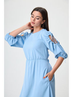 Платье ANELLI 1602 небо  фото 4