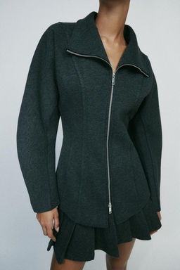 FITTED JACKET WITH BALLOON SLEEVES - Zara фото 3