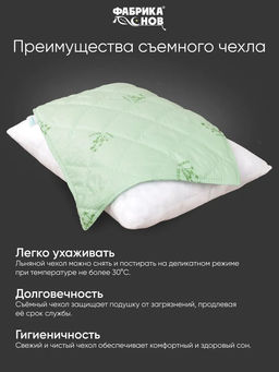 Подушка Волшебство бамбука 40х60 (молния)