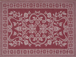 Полотенце 07С-39ЯК 45*60 "Орнамент" цв. бордо (многоцветный)