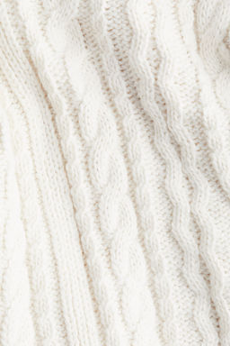 Jersey en punto trenzado con cuello camisero - H&m фото 6