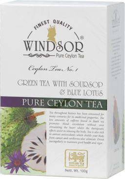 WINDSOR. Green tea Soursop Lotos 100 гр. карт.упаковка