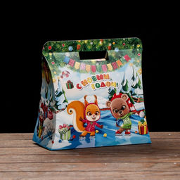 Цена за 5 шт. Подарочная коробка На катке 20,5 х 24 х 11,7 см - Simaland фото 2