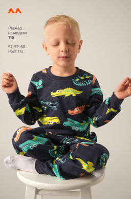 Пижама из футера с начесом для мальчика Happyfox