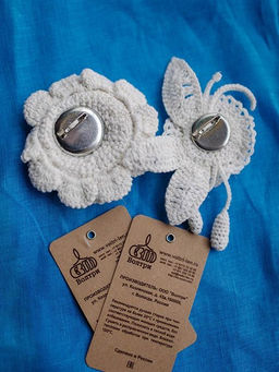 Авторское украшение 100% лен ТМ ВОЛТРИ