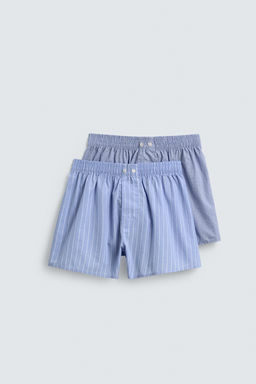 2-PACK OF COMBINED POPLIN BOXERS