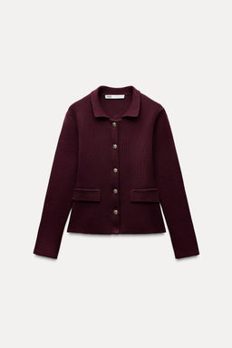 PLAIN KNIT CARDIGAN - Zara фото 3