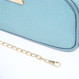 Сумка кросс-боди на молнии, цвет голубой - Simaland фото 9