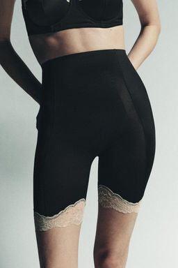 POLYAMIDE BLEND LACE SHORTS - Zara фото 8