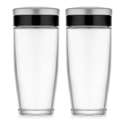 Набор баночек для специй Walmer Magny, 2 шт, 0.08 л, цвет стальной