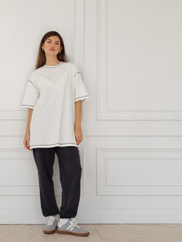 MY Футболка жен. over fit plus ФБ030  фото 5