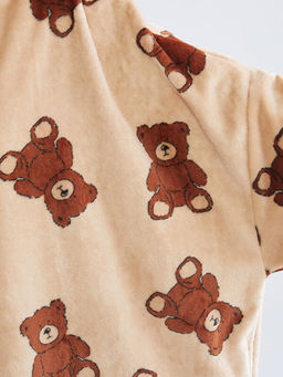 Kap??onlu Oversize Kad?n Pel?? Pijama ?st?