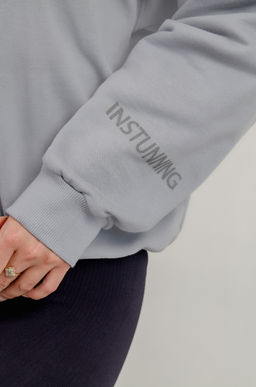 Арт.15114 Свитшот женский оверсайз 42-48 (4 шт) Цвет:серый - Калинка фото 7