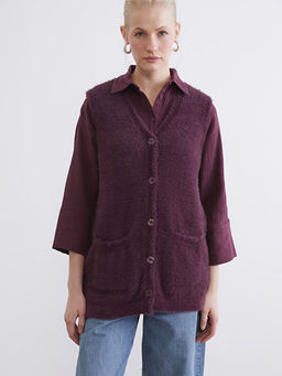 V Yaka Kad?n Triko Yelek