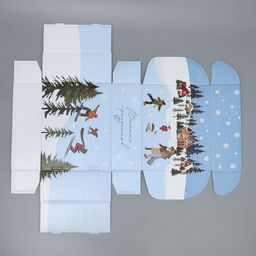 Коробка складная Снежный город , 27 21 9 см - Дарите счастье фото 8