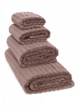 Полотенце махровое 50x90 бежевый махровая ткань - Denastia фото 4