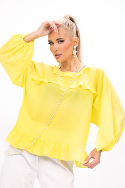 Блузка Бохо (жёлтый) - Эльза фото 4