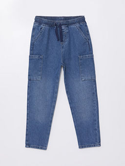 Beli Lastikli Basic Erkek Bebek Jean Pantolon