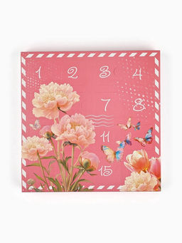 Цена за 5 шт. Коробка-адвент под 16 конфет, Цветочная почта, 19?19?2.5 см, кондитерская упаковка