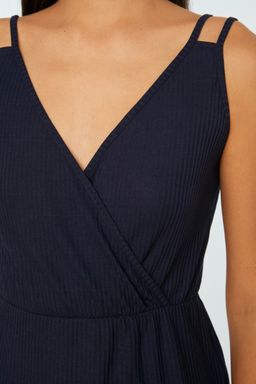 Trendyolmilla Antrasit Fitilli Ip Ask?l? Orme Pijama Tak?m? THMSS21PT0125 фото 17