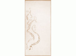 6с102.511ж2 Море. Осьминог. (лён3) Полотенце махровое 67х150см