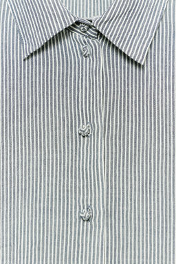 CAMISA MANGA CORTA ZW COLLECTION / Marino - Zara фото 8