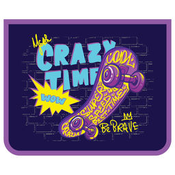 Папка для тетрадей А5, молния сверху ArtSpace "Crazy Time" (ПТЛ-715_58196)