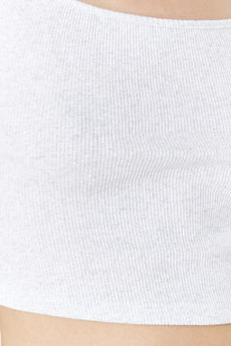 Gri Melanj fitted/vucuda Oturan Fitilli Esnek Orme Bluz TWOSS24BZ00641 - Trendyolmilla фото 5