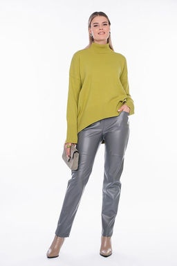 NOBBY, Женские брюки из экокожи 794-500/8 (серый)