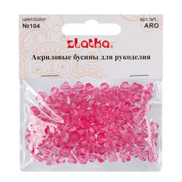 Бусина Zlatka акрил ARO 7 х 8 мм 25 г 104 светло-розовый  фото 3