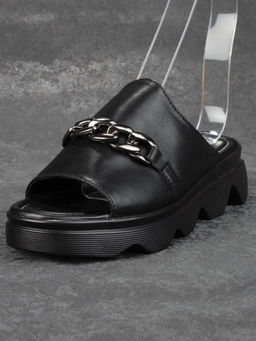 08-PEA122-1 BLACK Босоножки женские (натуральная кожа)