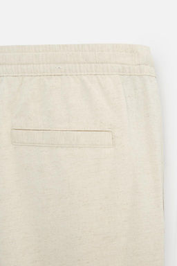 COTTON-LINEN RELAXED FIT TROUSERS - Zara фото 19