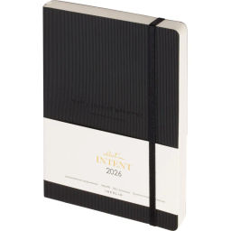 Ежедневник датированный 2026 IF 14х20см 176л, мягк Intent I1729/black