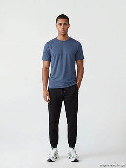 Bisiklet Yaka Erkek Spor Ti??rt