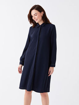 D?z Uzun Kollu Kad?n G?mlek Tunik