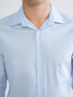 Slim Fit Uzun Kollu Poplin Erkek G?mlek