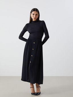 Beli Lastikli Krep Kad?n Etek