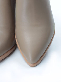 01-PCT169-3 DK. BEIGE Ботинки Челси демисезонные женские (натуральная кожа, байка)