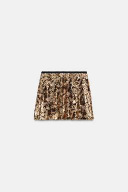 SEQUIN MINI SKIRT - Zara фото 8