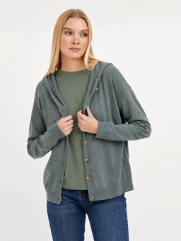 кардиган женский с капюшоном