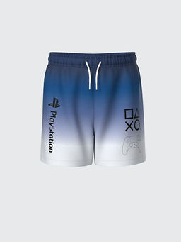 PlayStation Bask?l? H?zl? Kuruyan UV Korumal? Erkek ?ocuk Deniz ?ortu