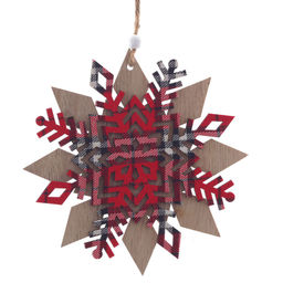 Украшение новогоднее "Снежинка", L15 W0,6 H15,5 см, 3в.