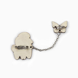 Цена за 20 шт. Значки деревянные Самые милые значки в шоубоксе, 20 шт.