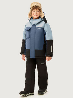 Костюм 7з4926 деним/черный