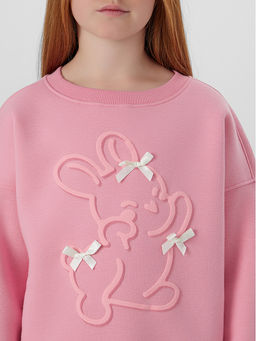 Свитшот для девочек розовый - Mark formelle фото 4
