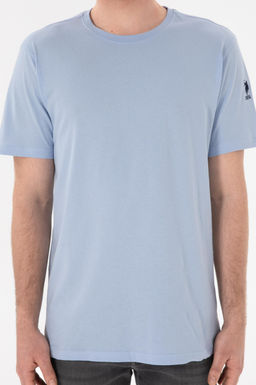 Erkek Regular Fit Bisiklet Yaka A__k Mavi Basic Ti__rt Sepette S_rpriz _ndirim - U.s. polo assn фото 7