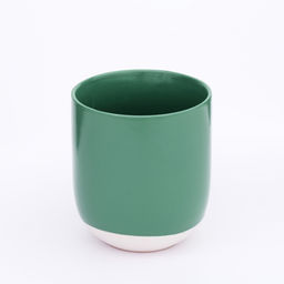 Кружка керамическая новогодняя Зимний лес, 400 мл, ручная работа