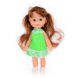 Кукла "Крошка Сью" в ярком, летнем платье, в пакете