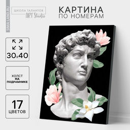 УЦЕНКА Картина по номерам на холсте с подрамником «Давид», 30×40 см